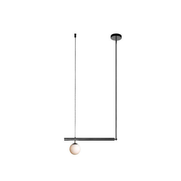 Kitchen Lightie-3-Light Linear Kitchen Chandelier-Chandelier-Black-1 bulb