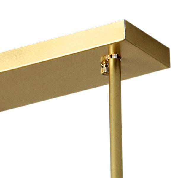 Kitchen Lightie-3-Light Linear Kitchen Chandelier-Chandelier-Brass-3 bulbs
