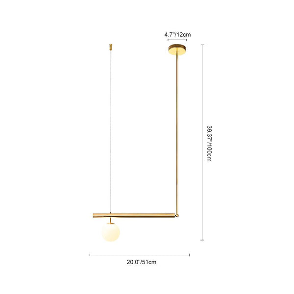 Kitchen Lightie-3-Light Linear Kitchen Chandelier-Chandelier-Brass-3 bulbs