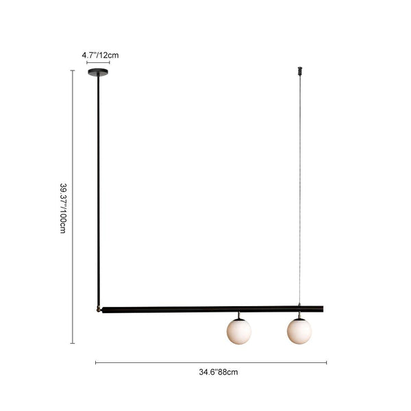 Kitchen Lightie-3-Light Linear Kitchen Chandelier-Chandelier-Brass-3 bulbs
