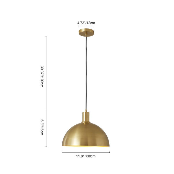 Kitchen Lightie-Modern 1 Light Single Dome Pendant-Pendant Light--