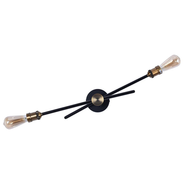 Kitchen Lightie-Modern House 2/3 Lights Black Linear Wall Sconce Light-Wall Lights-3 Bulbs-