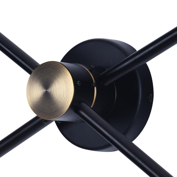 Kitchen Lightie-Modern House 2/3 Lights Black Linear Wall Sconce Light-Wall Lights-3 Bulbs-