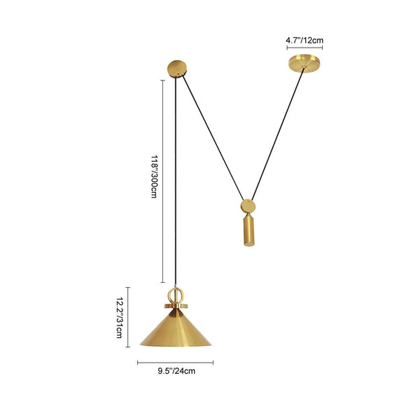 Kitchens Lightie-Unique Modern 1-Light Cone Shade Kitchen Island Pendant Light-Pendants--