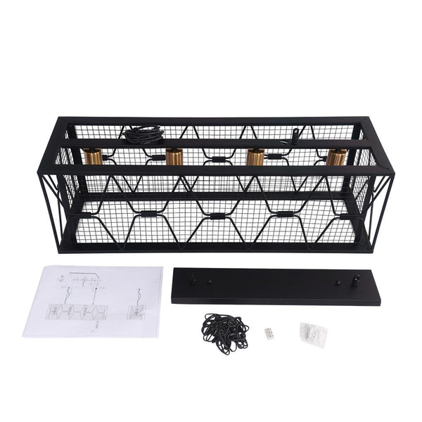 Kitchens 'n Lights -4 - Light Kitchen Island Linear Chandelier-Chandelier-Default Title-