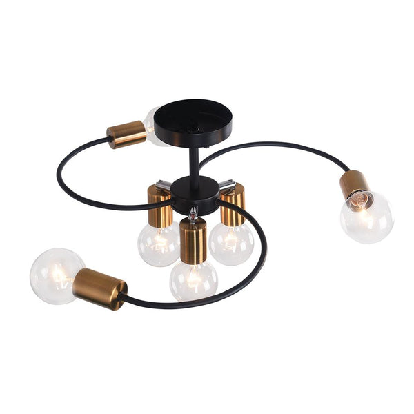 Kitchens 'n Lights-Kitchen 6-Light Sputnik Adjustable Semi Flush Mount-Flush Mount-Default Title-