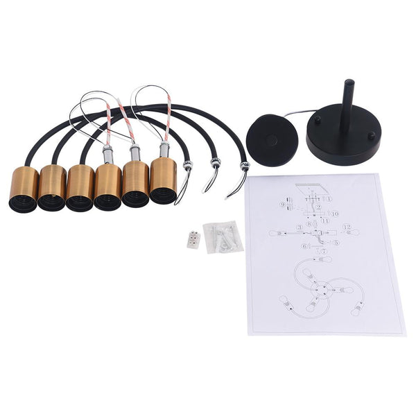 Kitchens 'n Lights-Kitchen 6-Light Sputnik Adjustable Semi Flush Mount-Flush Mount-Default Title-