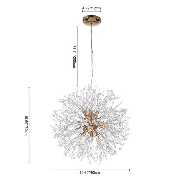 Thehouselights-Luxury Sputnik Firework Crystal Chandelier-Chandelier-Chrome-