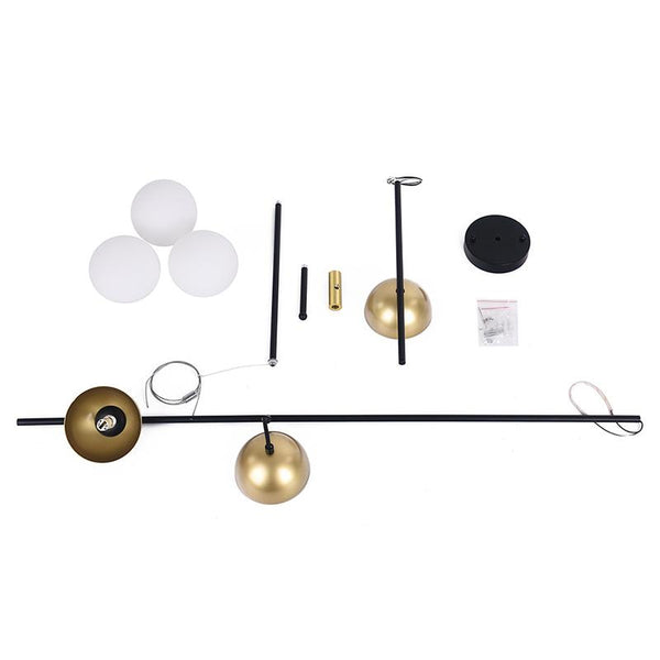 Kitchens 'n Lights -Mid-Century Modern 3-Light Kitchen Island Chandelier-Pendant Light-Default Title-
