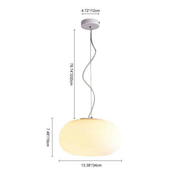 Kitchens 'n Lights-Modern 1 Light Lantern Ribbed Glass Pendant Light-Pendant-S-