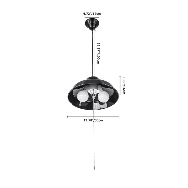 Kitchens 'n Lights-Modern 3-Light Dome Hanging Pendant Light-Pendants-White-