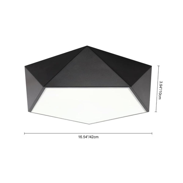 Kitchens 'n Lights-Modern Black LED Ceiling Light Fixture-Flush Mount-Default Title-