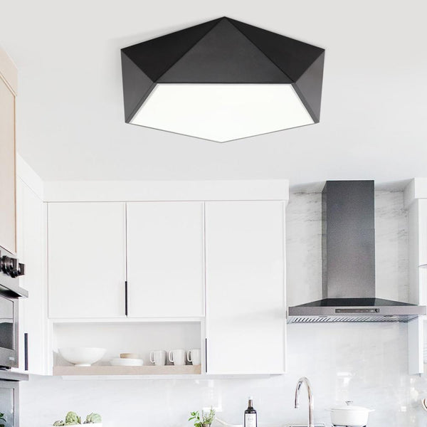 Kitchens 'n Lights-Modern Black LED Ceiling Light Fixture-Flush Mount-Default Title-