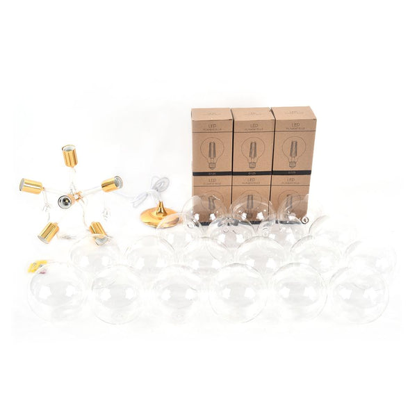Kitchens 'n Lights-Modern Bubble Glass Chandelier / Semi Flush Mount-Chandelier-Semi Flush Mount-Black