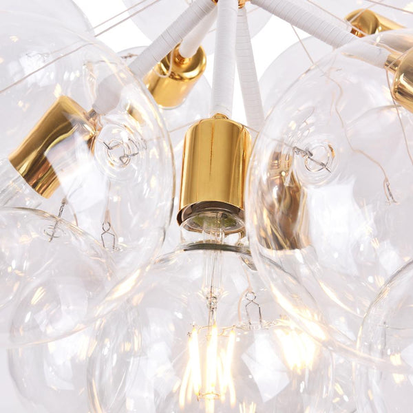Kitchens 'n Lights-Modern Bubble Glass Chandelier / Semi Flush Mount-Chandelier-Semi Flush Mount-Black