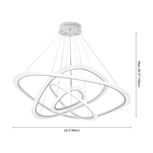 Kitchens 'n Lights-Modern Geometric Integrated LED Chandelier Lighting-Chandelier-Default Title-