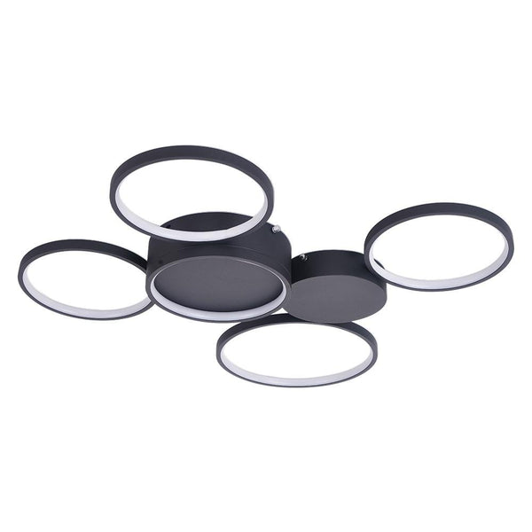 Kitchens 'n Lights-Modern LED 3/4/5/7 Rings Ceiling Light Flush Mount-Flush Mount-3 Bulbs-White Cool