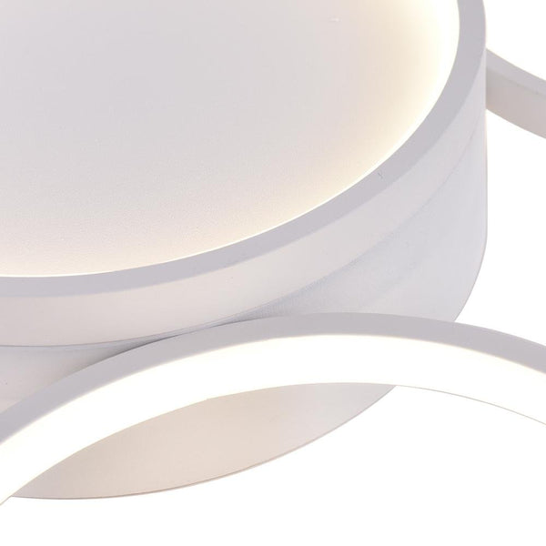 Kitchens 'n Lights-Modern LED 3/4/5/7 Rings Ceiling Light Flush Mount-Flush Mount-3 Bulbs-White Cool