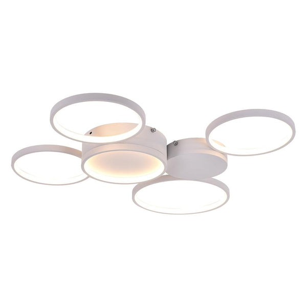 Kitchens 'n Lights-Modern LED 3/4/5/7 Rings Ceiling Light Flush Mount-Flush Mount-3 Bulbs-White Cool