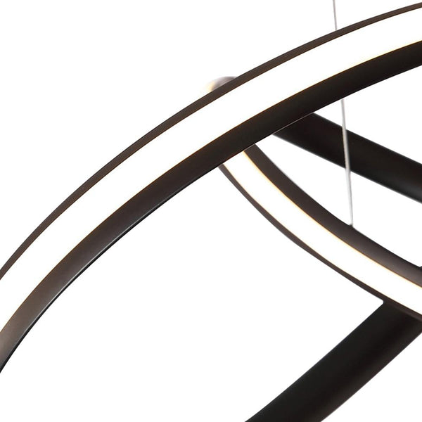 Kitchens 'n Lights-Modern Twisted Ribbon LED Chandelier Light-Chandelier-White-Warm