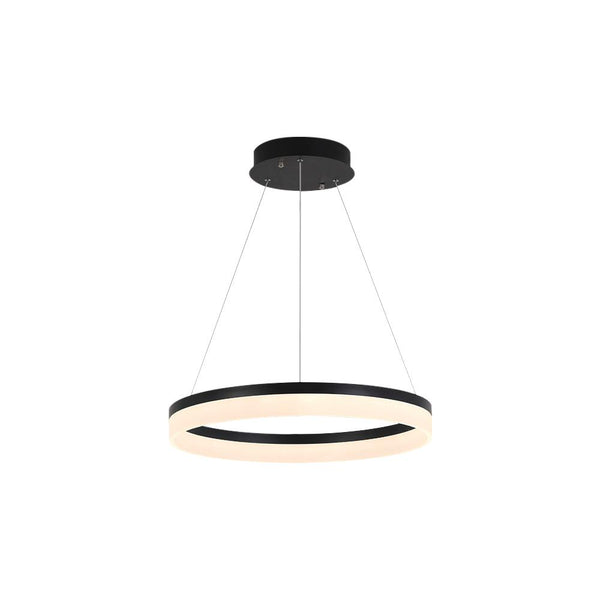 Kitchens 'n Lights-Modern White / Black Wagon Wheel LED Chandelier Light-Chandelier-24''-Warm White