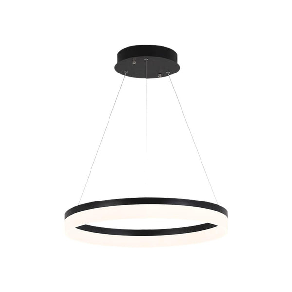 Kitchens 'n Lights-Modern White / Black Wagon Wheel LED Chandelier Light-Chandelier-32''-Cool White