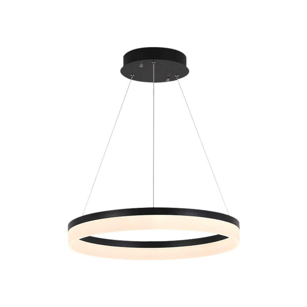 Kitchens 'n Lights-Modern White / Black Wagon Wheel LED Chandelier Light-Chandelier-32''-Warm White
