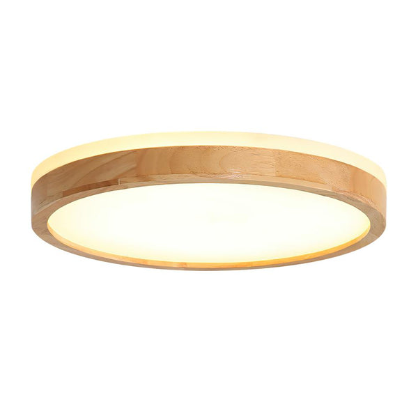 Kitchens 'n Lights -Scandinavian Wood LED Flush Mount Light-Flush Mount-11''-
