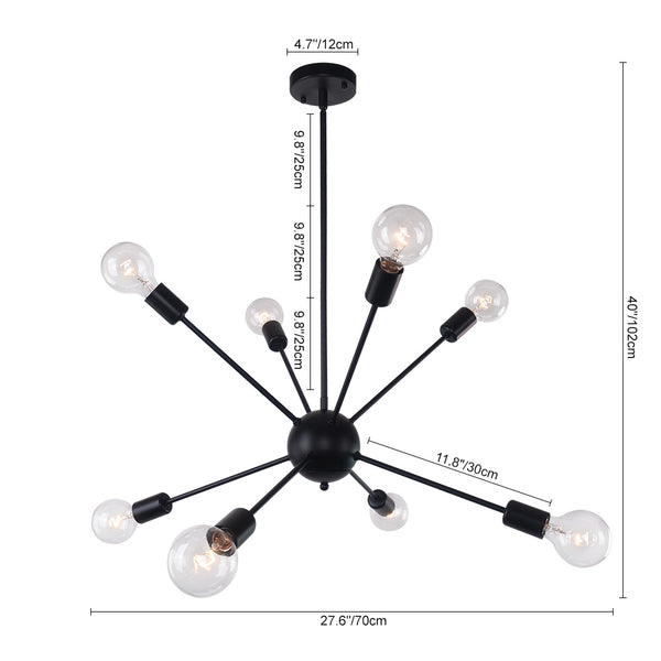 Modern Sputnik Sphere Chandelier - Thehouselights