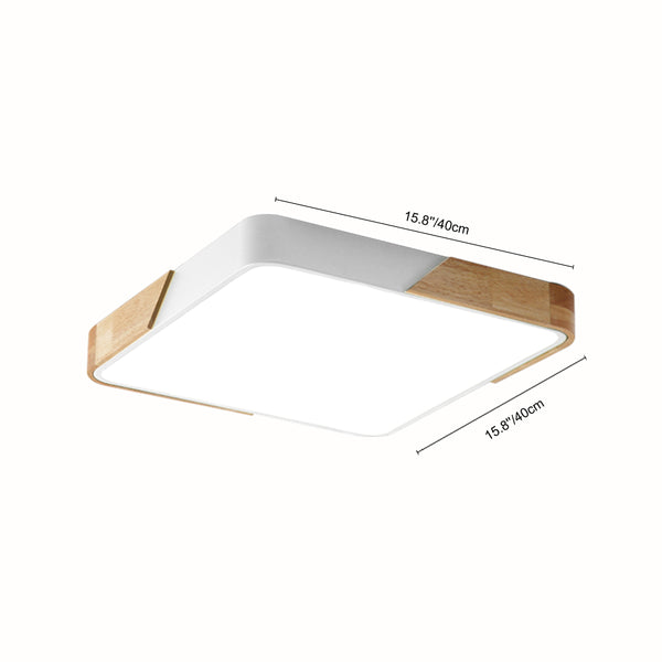 Modern Rectangle LED Flush Mount Ceiling Light - Thehouselights