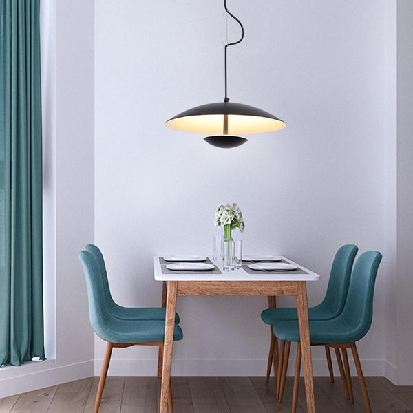 Thehouselights-1 Light HeadHat Plate Vertical Linear Pendant Lighting-Pendant-Black-