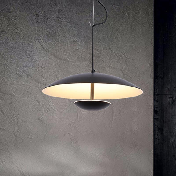 Thehouselights-1 Light HeadHat Plate Vertical Linear Pendant Lighting-Pendant-Black-