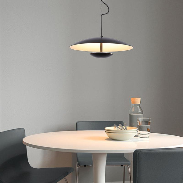 Thehouselights-1 Light HeadHat Plate Vertical Linear Pendant Lighting-Pendant-Black-