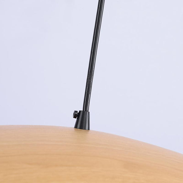 Thehouselights-1 Light HeadHat Plate Vertical Linear Pendant Lighting-Pendant-Wood-