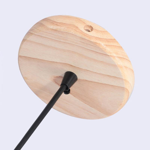 Thehouselights-1 Light HeadHat Plate Vertical Linear Pendant Lighting-Pendant-Wood-