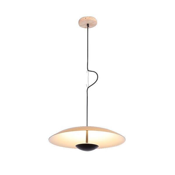 Thehouselights-1 Light HeadHat Plate Vertical Linear Pendant Lighting-Pendant-Wood-