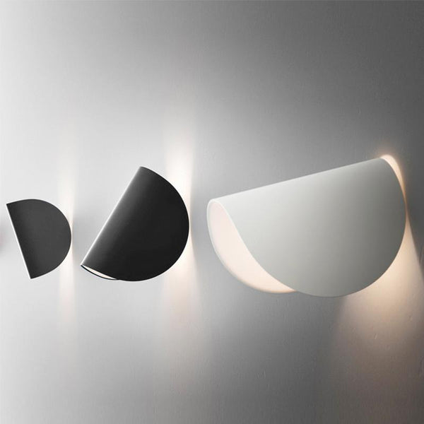 Thehouselights-1-Light Rotatable Minimalist Modern LED Wall Sconce-Wall Lights-Black-