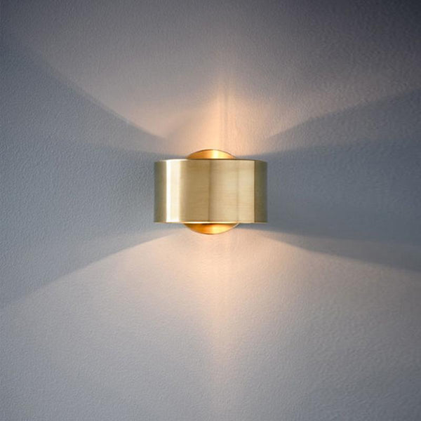 Thehouselights-1-Light Wall Sconce in Brushed Brass Finish-Wall Lights--