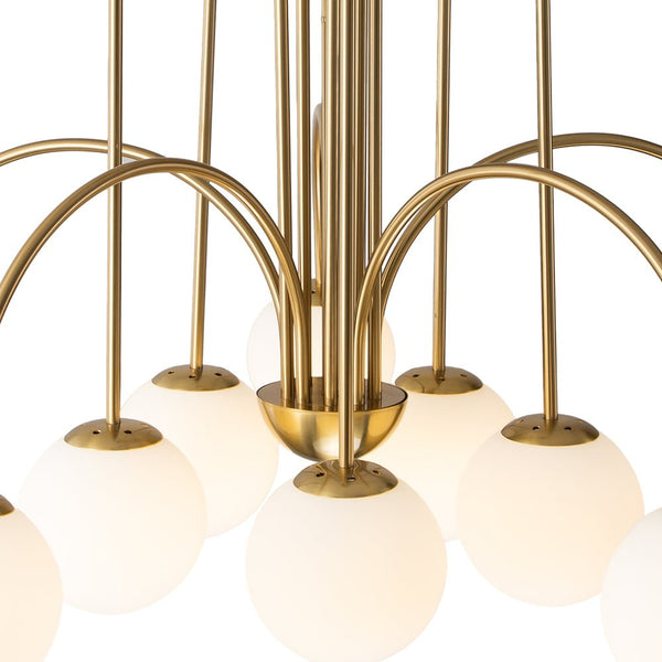 Thehouselights-10-Light Bubble Opal Glass Globe Chandelier-Chandelier-Black-
