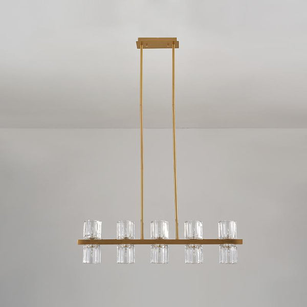 Thehouselights-10-Light Cylinder Shades Pendant Light-Pendant--