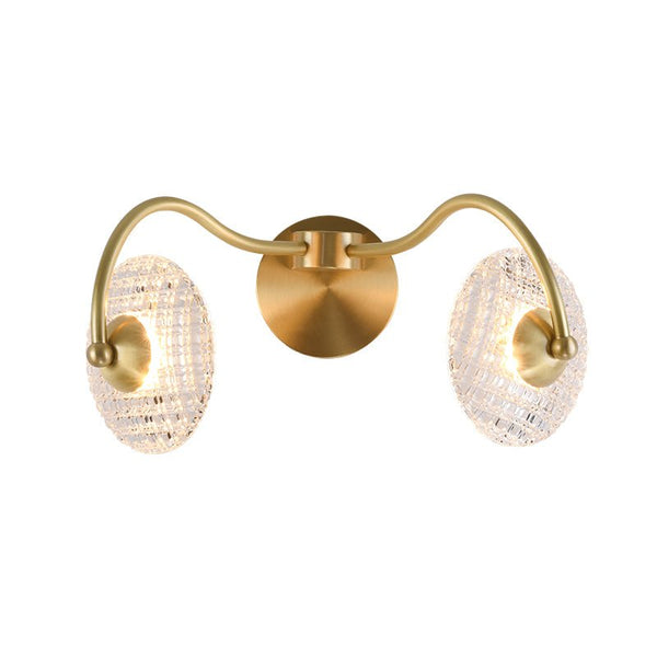 Thehouselights-1/2 Light Curving Brass Wall Sconce-Wall Lights-1-Light-