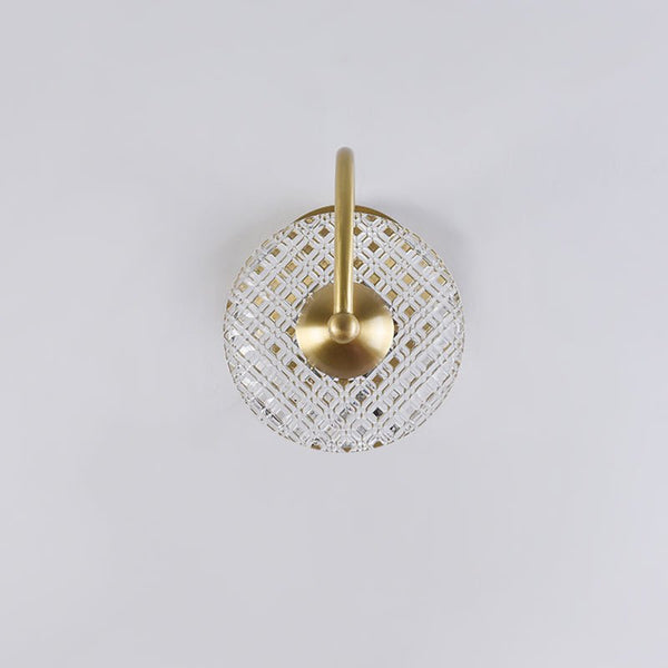 Thehouselights-1/2 Light Curving Brass Wall Sconce-Wall Lights-1-Light-