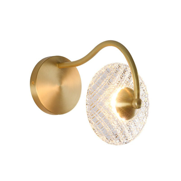 Thehouselights-1/2 Light Curving Brass Wall Sconce-Wall Lights-1-Light-