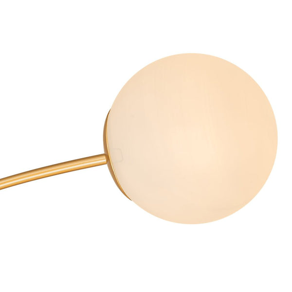 Thehouselights-12-Light Opal Glass Sputnik Semi Flush Chandelier-Chandelier--