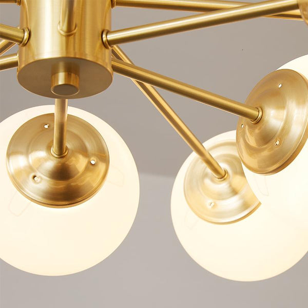 Thehouselights-12-Light Two-tier Sputnik Opal Globe Chandelier-Chandelier--