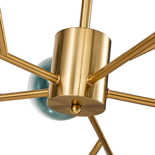 Thehouselights-15-Light Blue Branch Sputnik Chandelier-Chandelier-Gold-