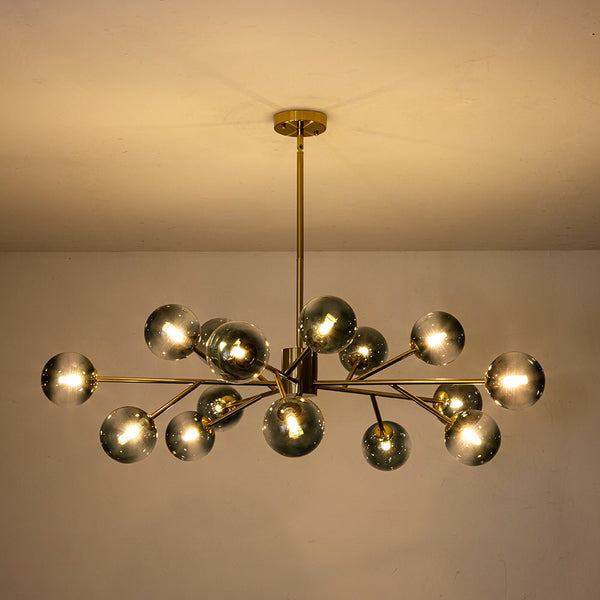 Thehouselights-15-Light Blue Branch Sputnik Chandelier-Chandelier-Gold-