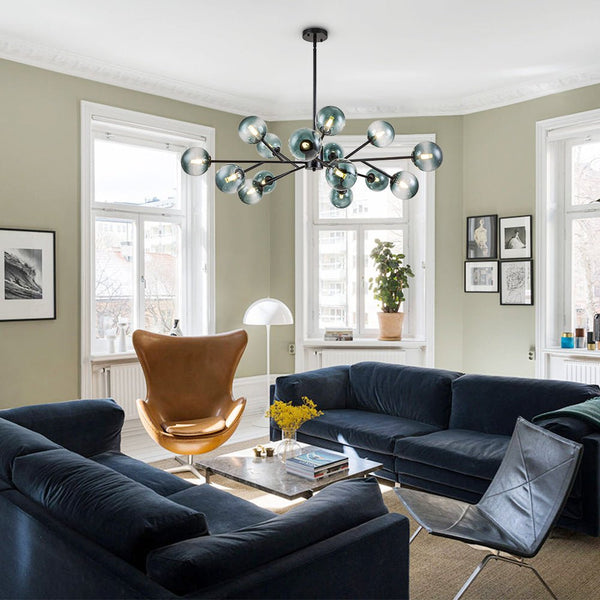 Thehouselights-15-Light Blue Branch Sputnik Chandelier-Chandelier-Gold-