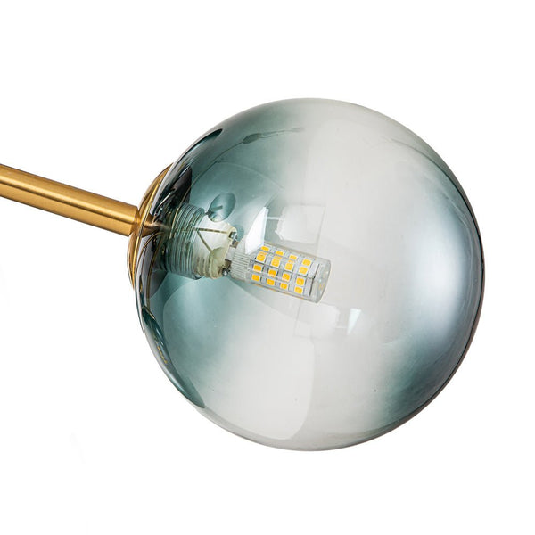 Thehouselights-15-Light Blue Branch Sputnik Chandelier-Chandelier-Gold-