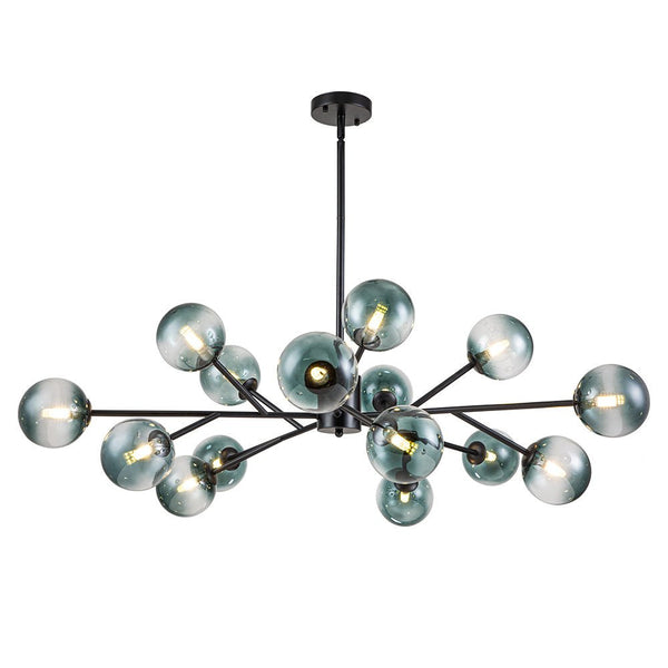 Thehouselights-15-Light Blue Branch Sputnik Chandelier-Chandelier-Gold-